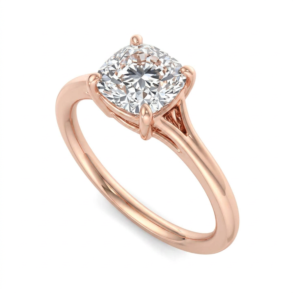 Aria Split Band Solitaire Engagement Ring