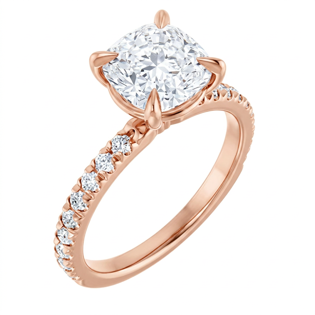 rose-gold cushion