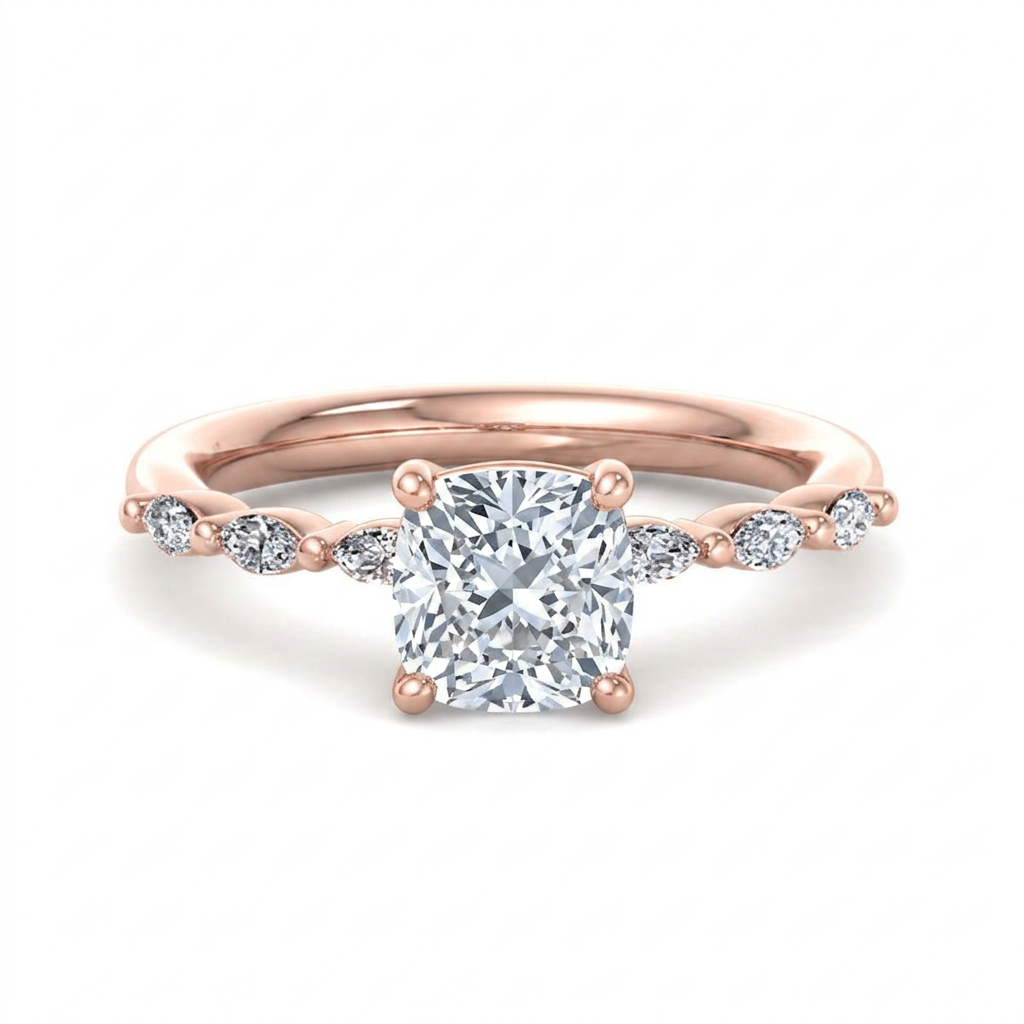 rose-gold cushion
