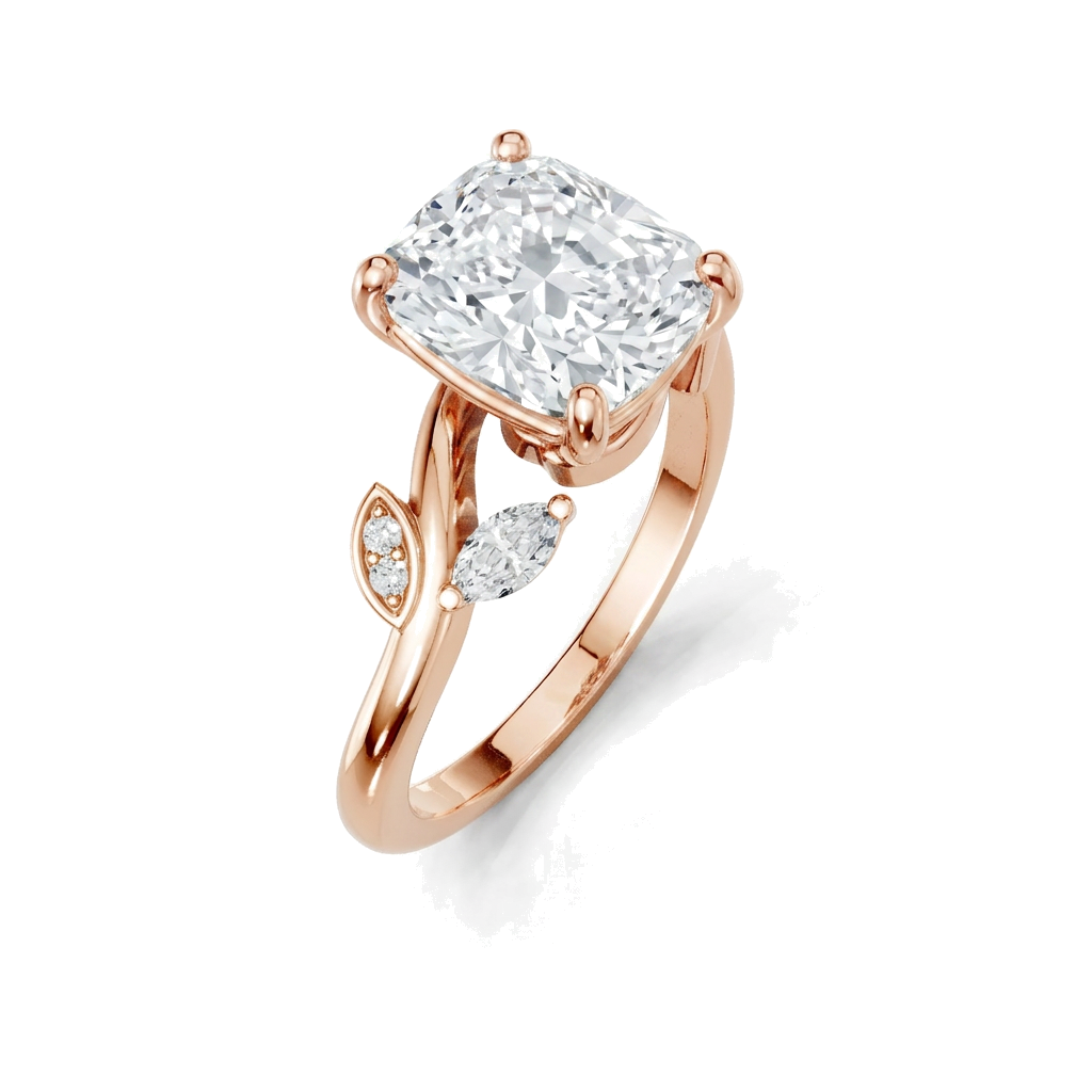 rose-gold cushion (angle 1)