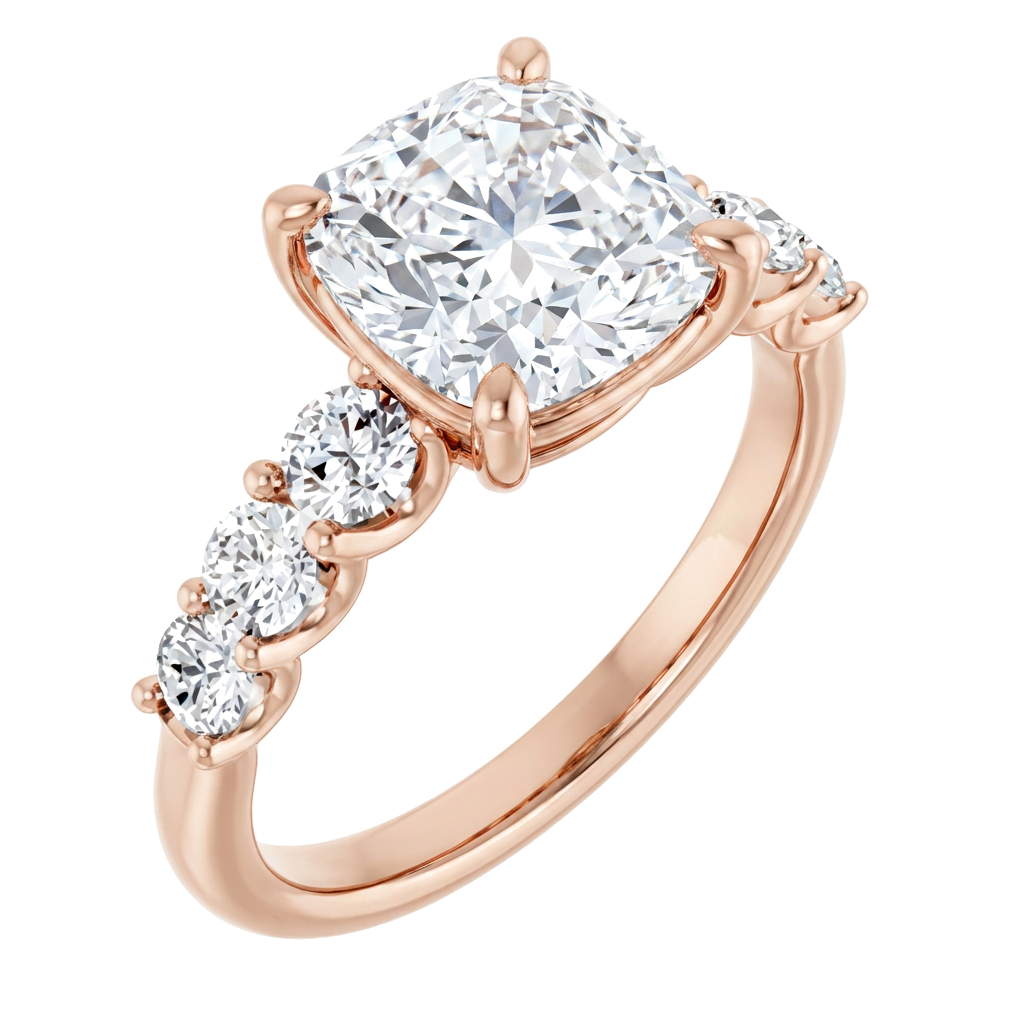 rose-gold cushion (angle 1)