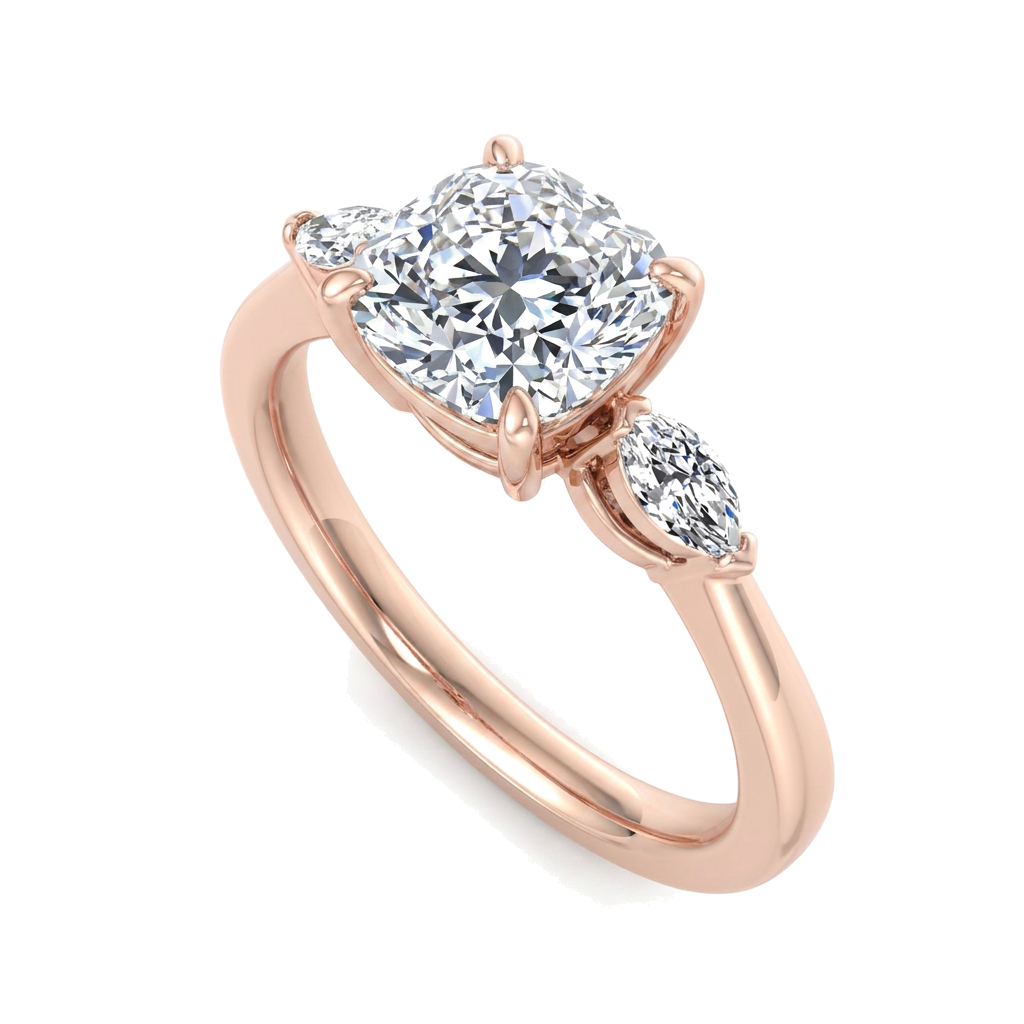 rose-gold cushion (angle 1)