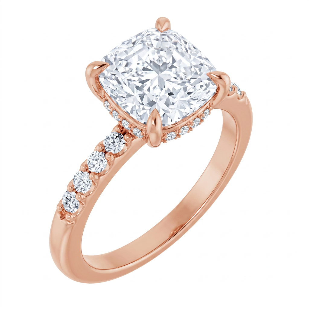 rose-gold cushion
