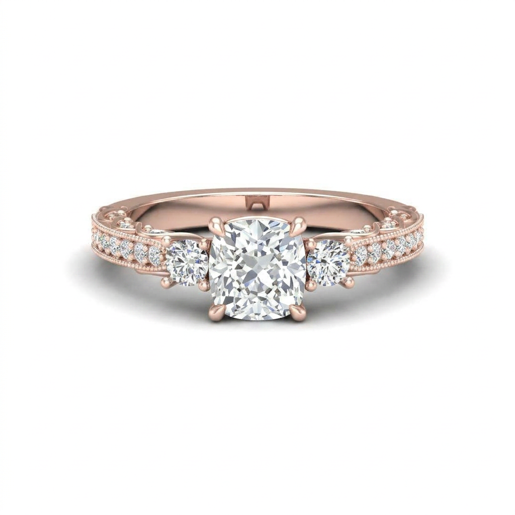 rose-gold cushion