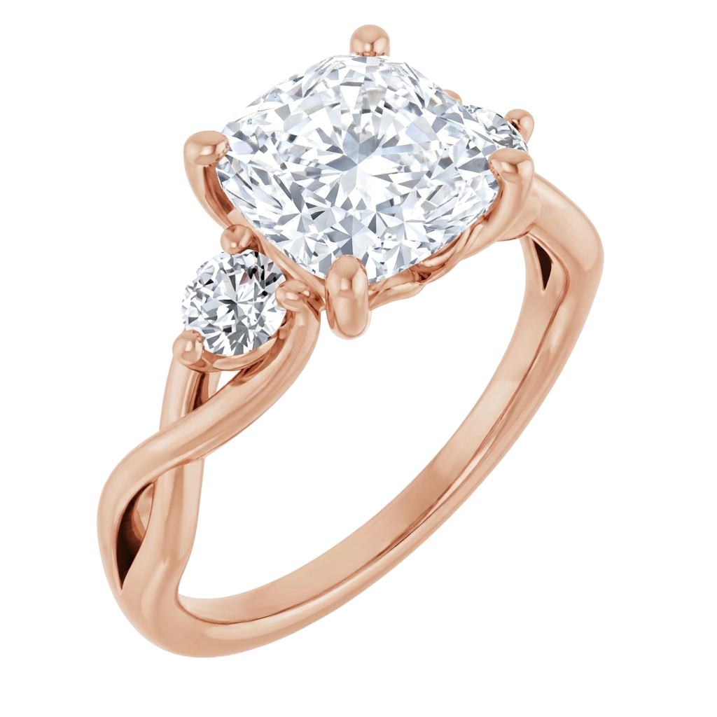 rose-gold cushion