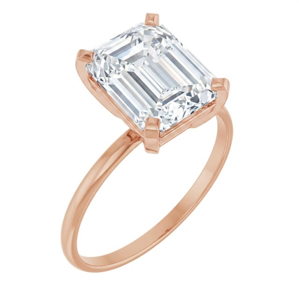 rose-gold emerald