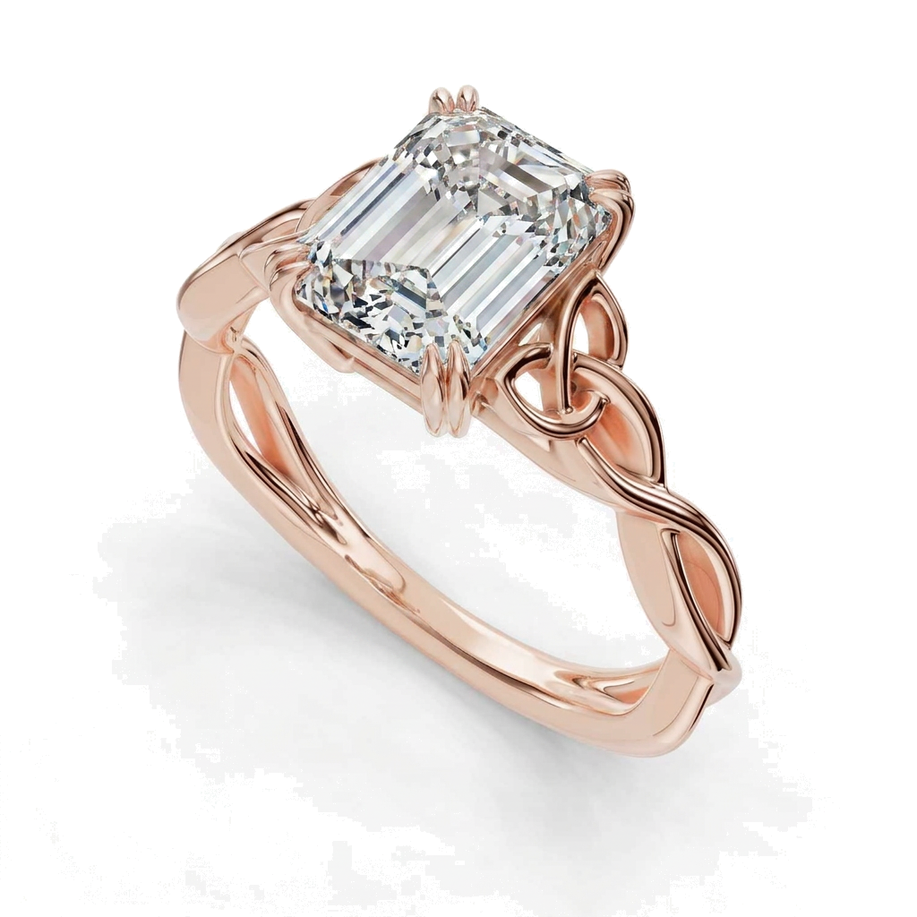 rose-gold emerald