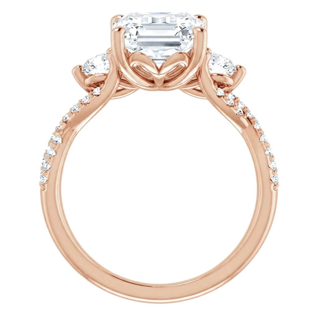 rose-gold emerald