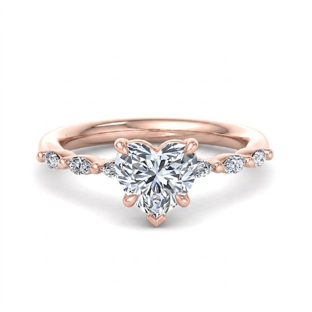 rose-gold heart