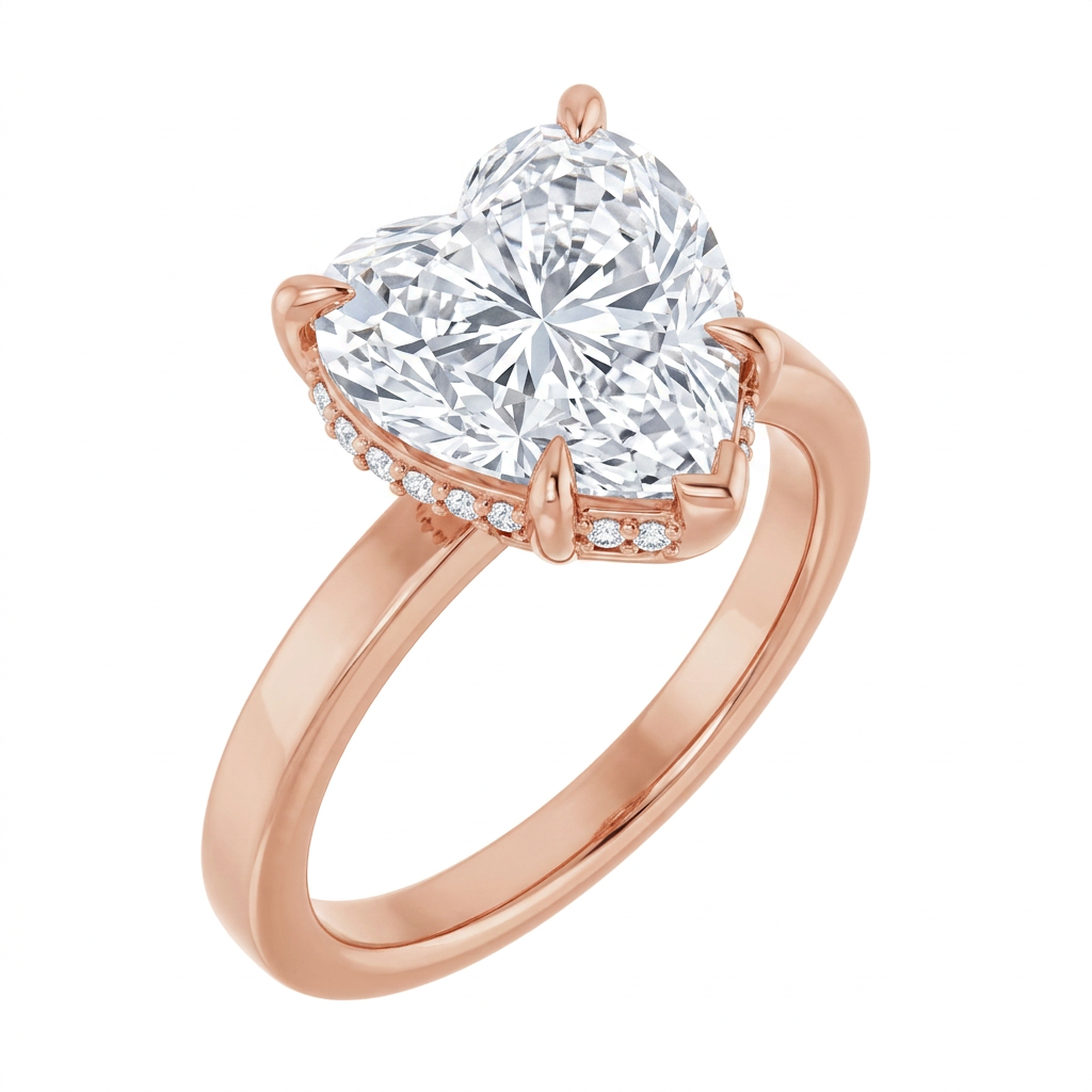 rose-gold heart