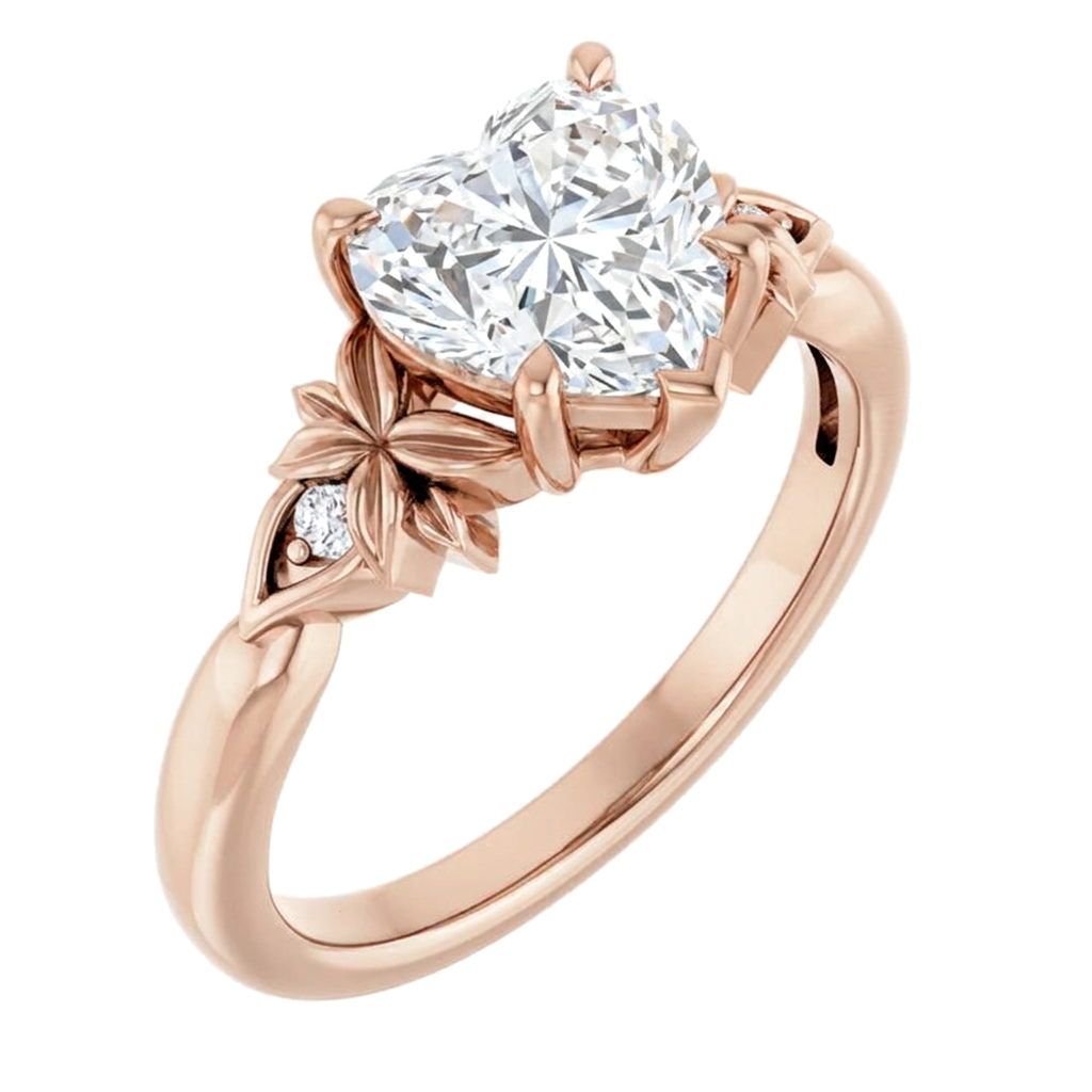 rose-gold heart (angle 1)