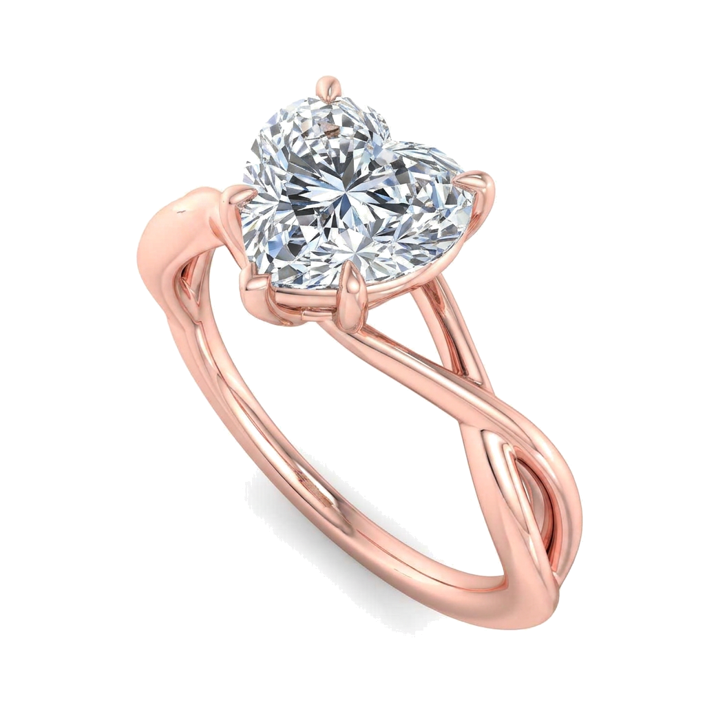 rose-gold heart (angle 1)