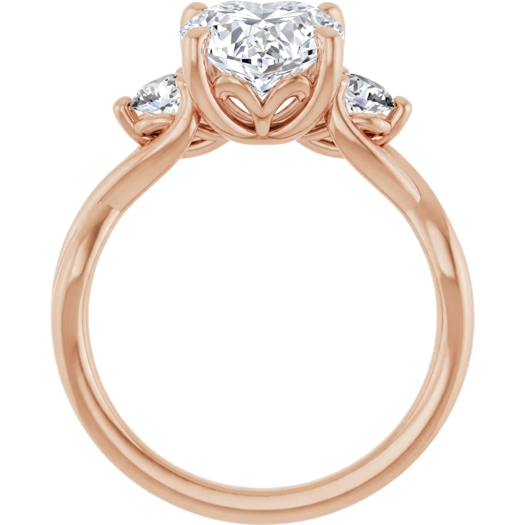 rose-gold heart (angle 2)