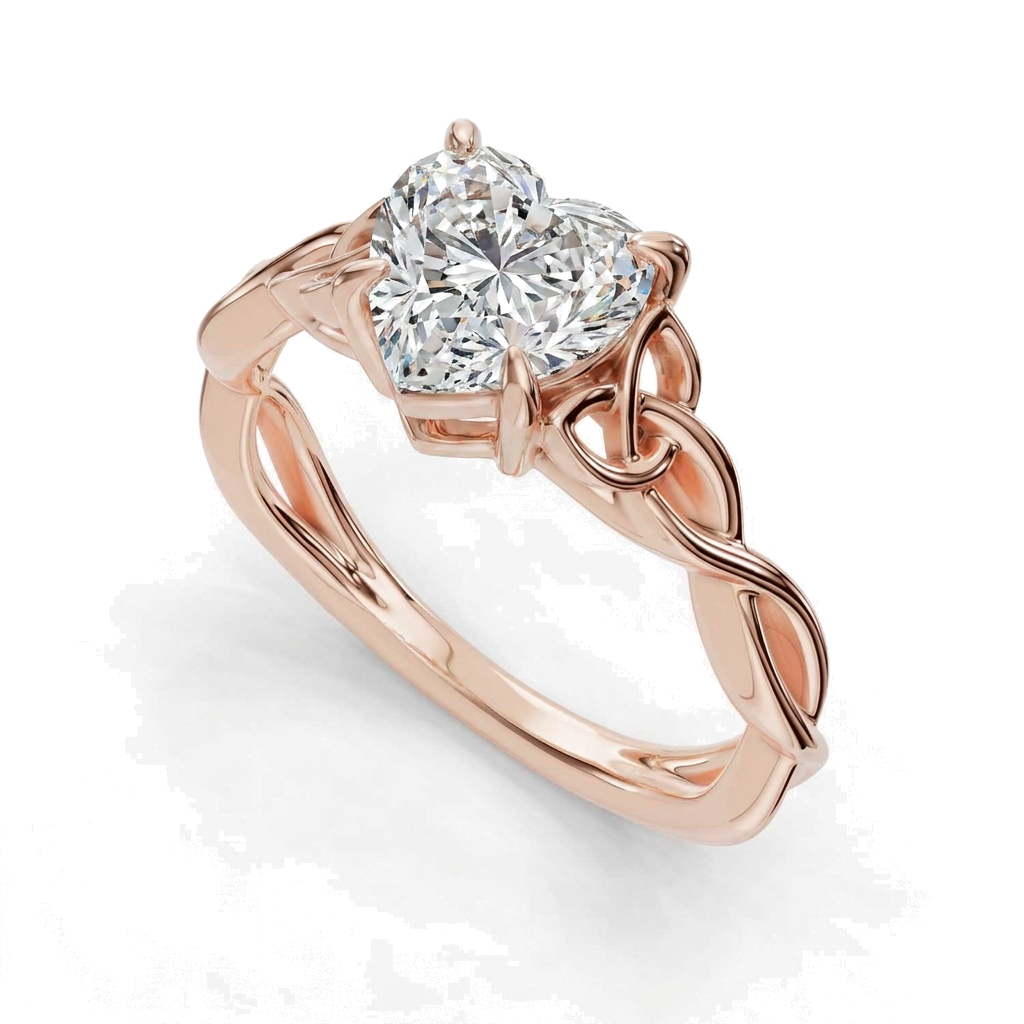 rose-gold heart