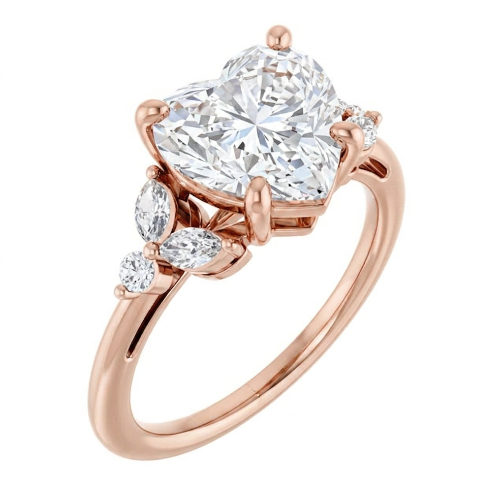 rose-gold heart