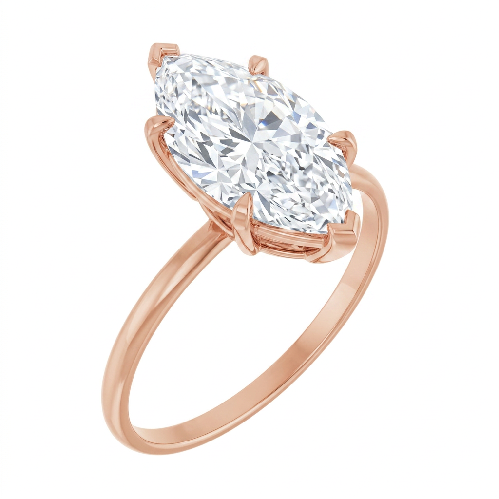 rose-gold marquise
