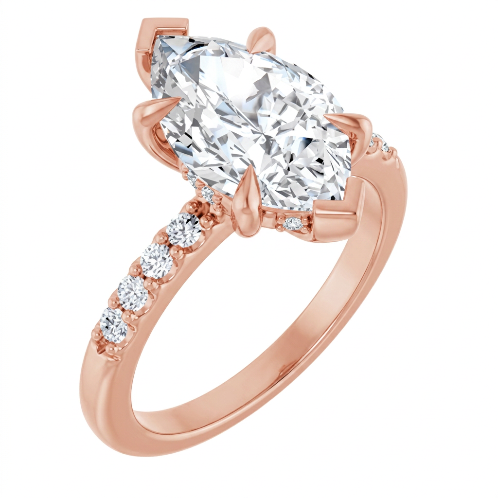 rose-gold marquise