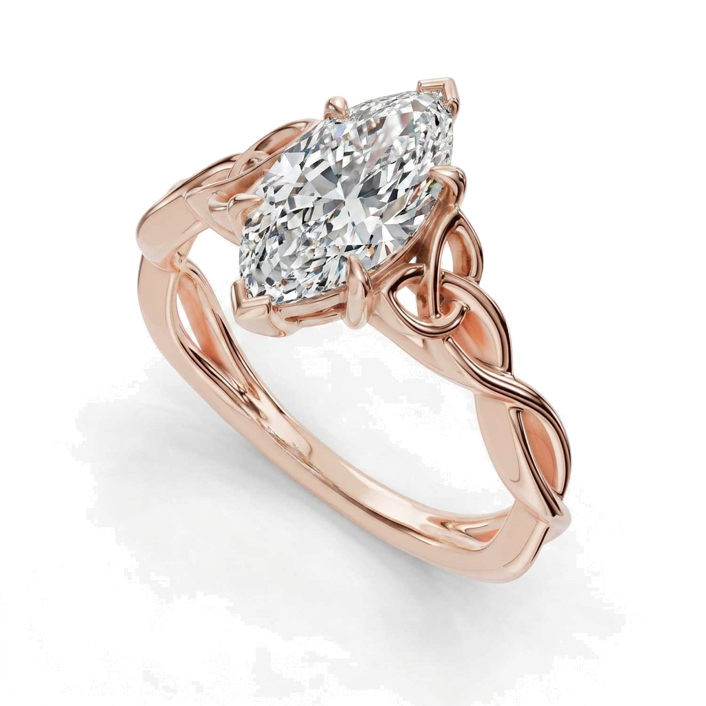 rose-gold marquise