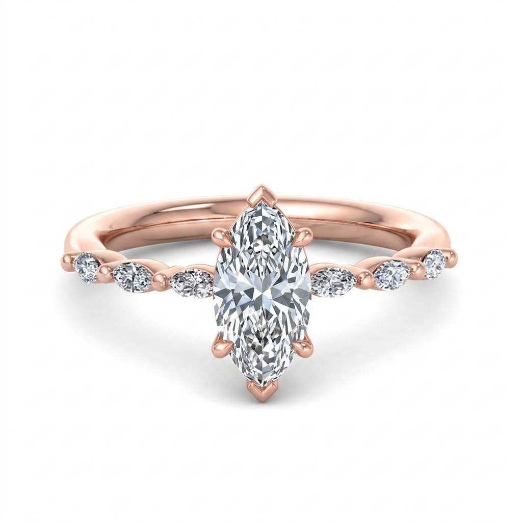 rose-gold marquise