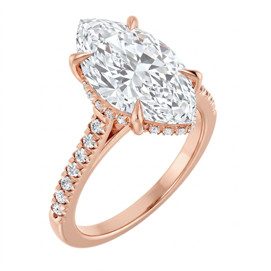 rose-gold marquise