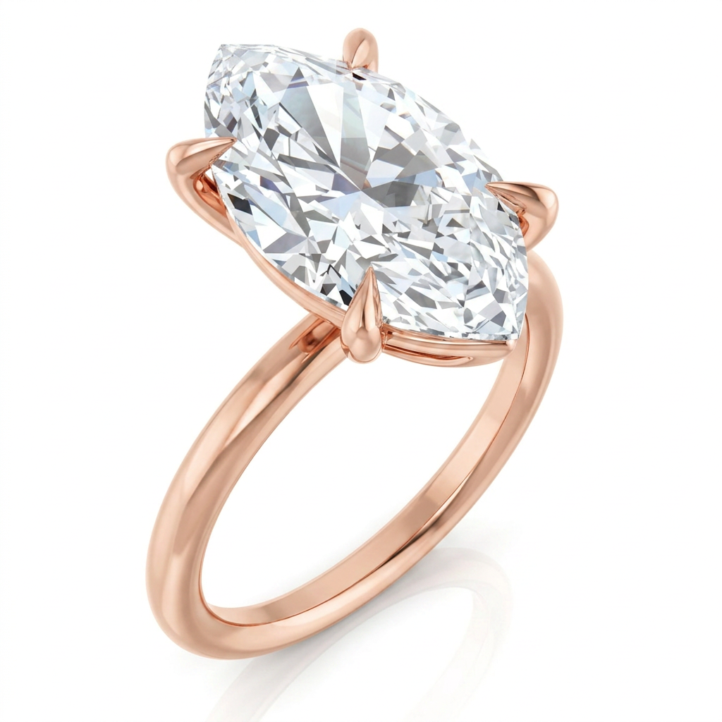 rose-gold marquise