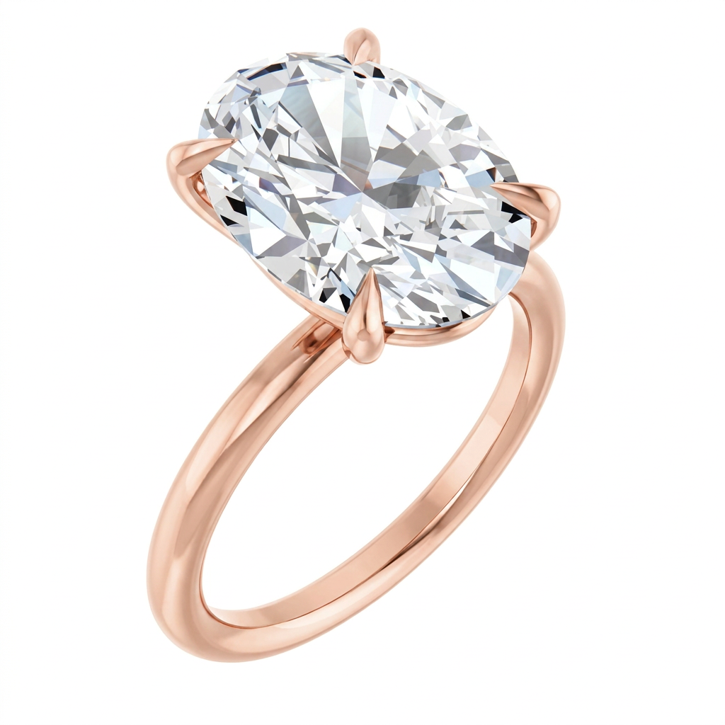 rose-gold oval