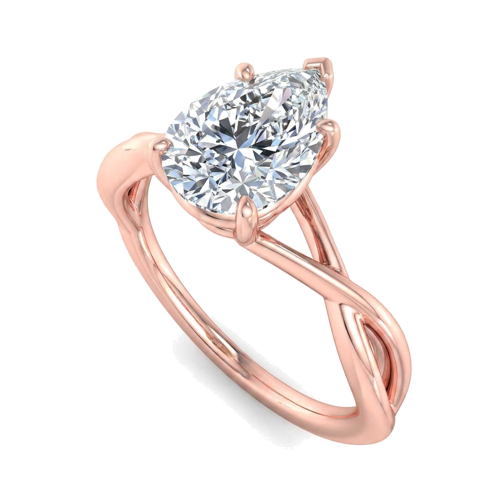 rose-gold pear (angle 1)