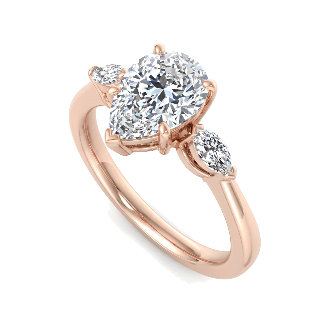 rose-gold pear (angle 1)