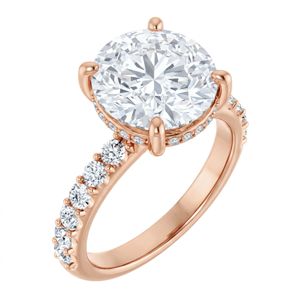 rose-gold round