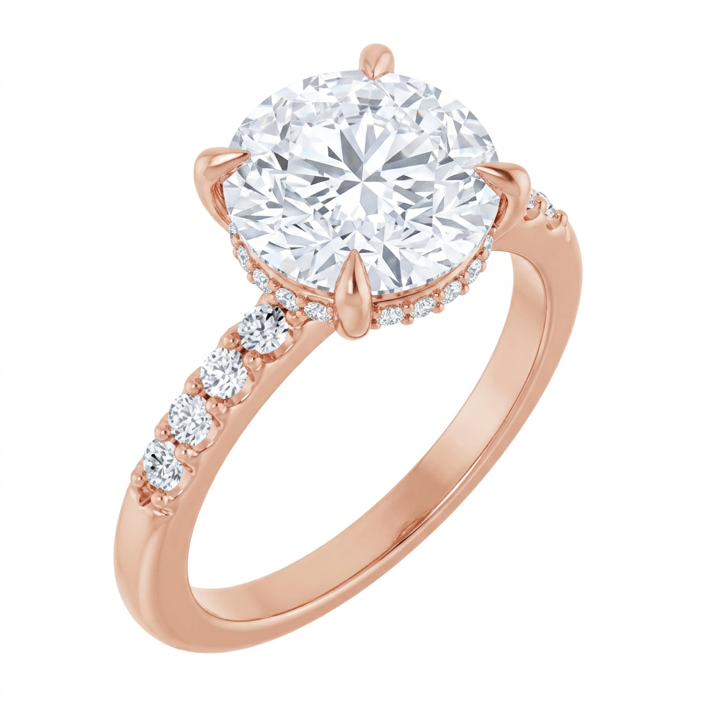 rose-gold round