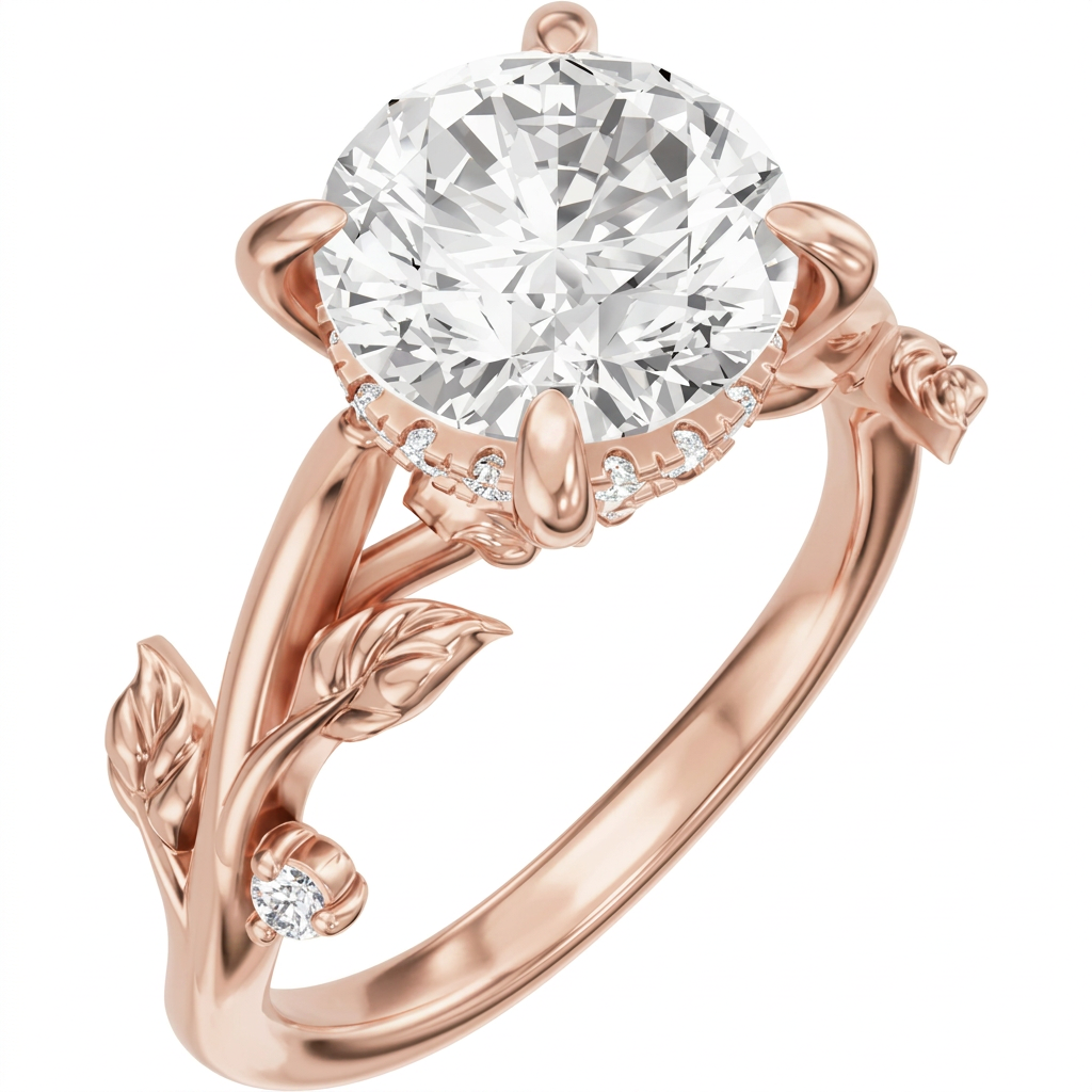 rose-gold round