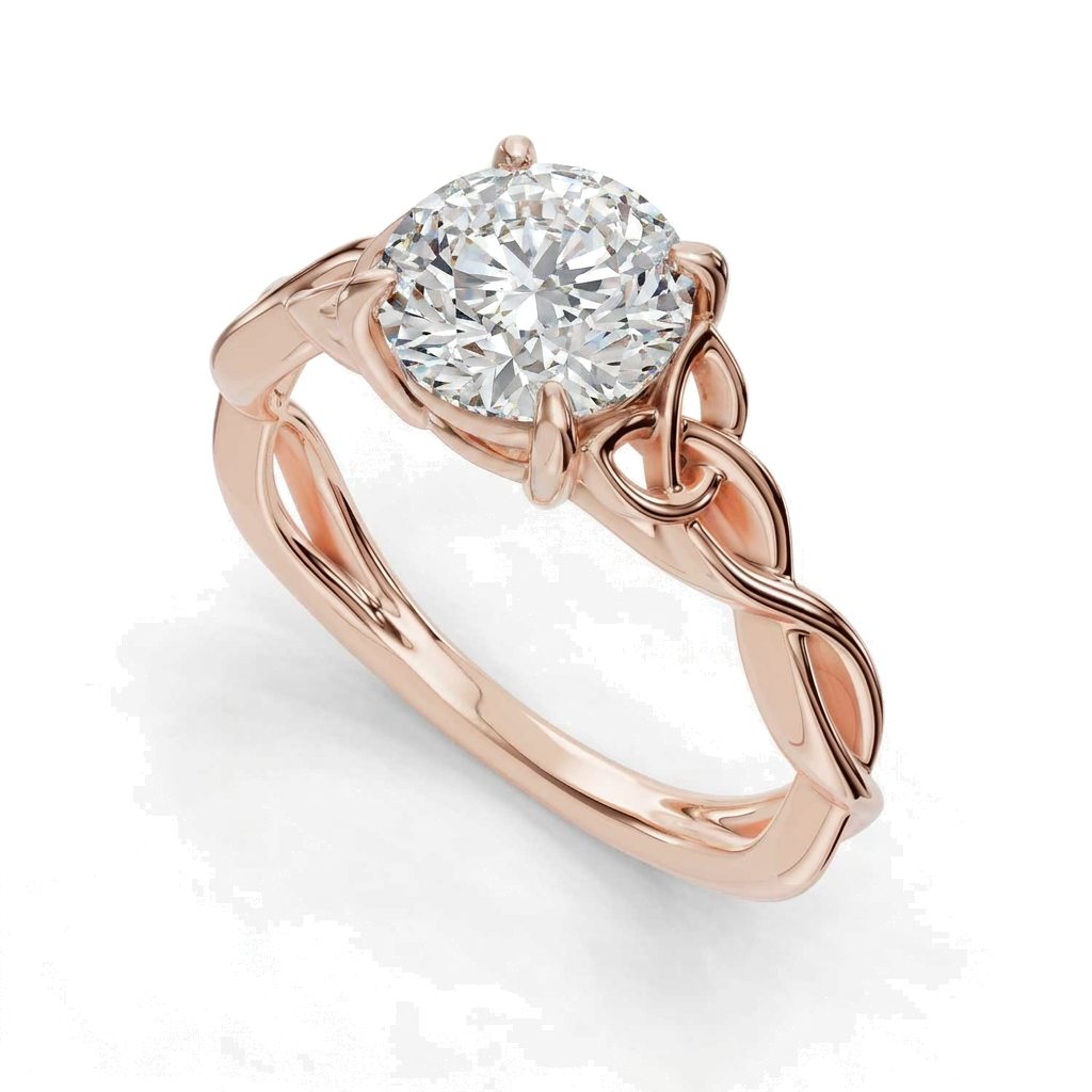 rose-gold round