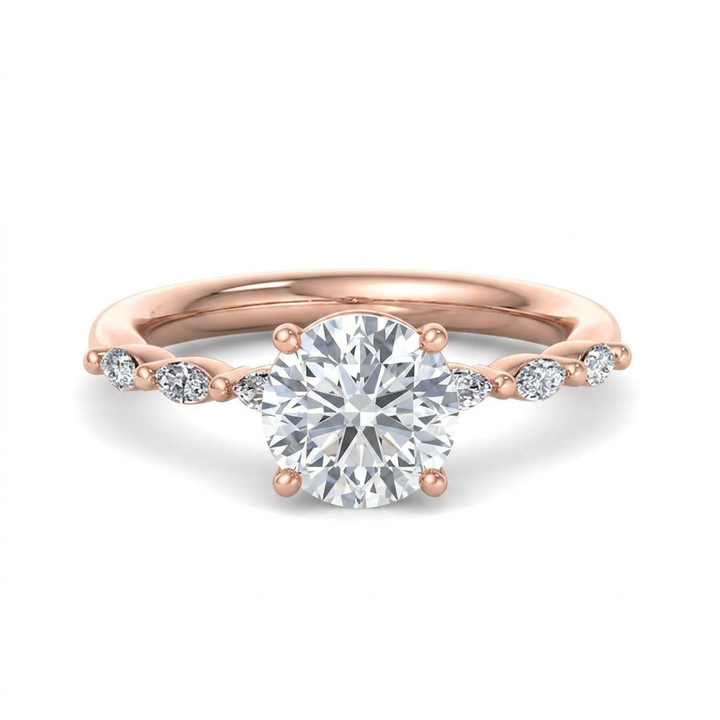 rose-gold round
