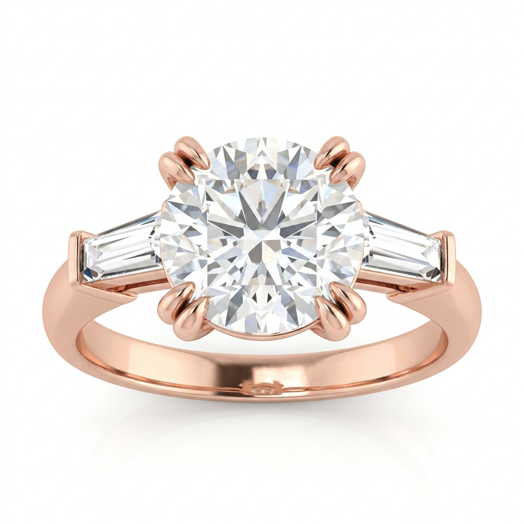 rose-gold round