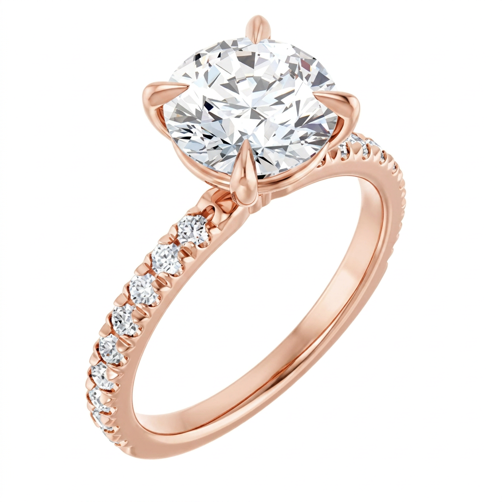 rose-gold round