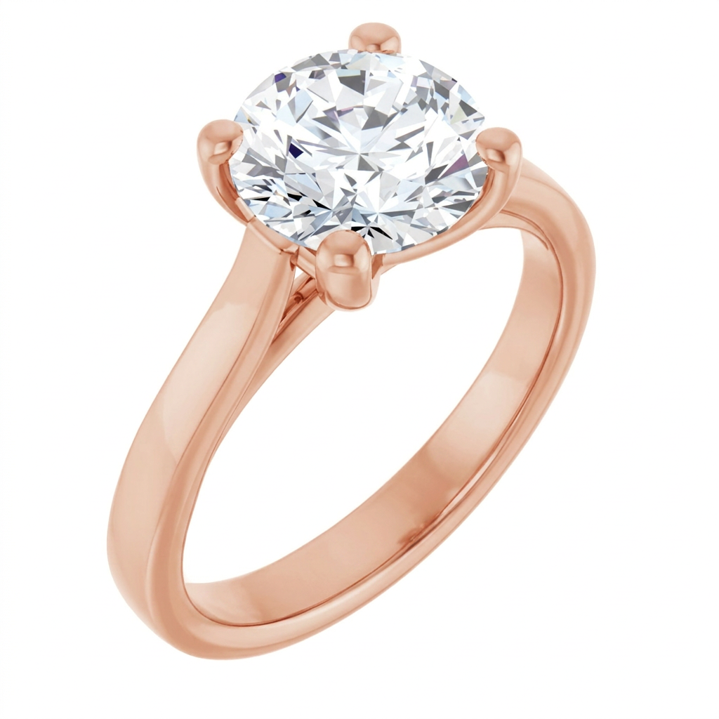 rose-gold round