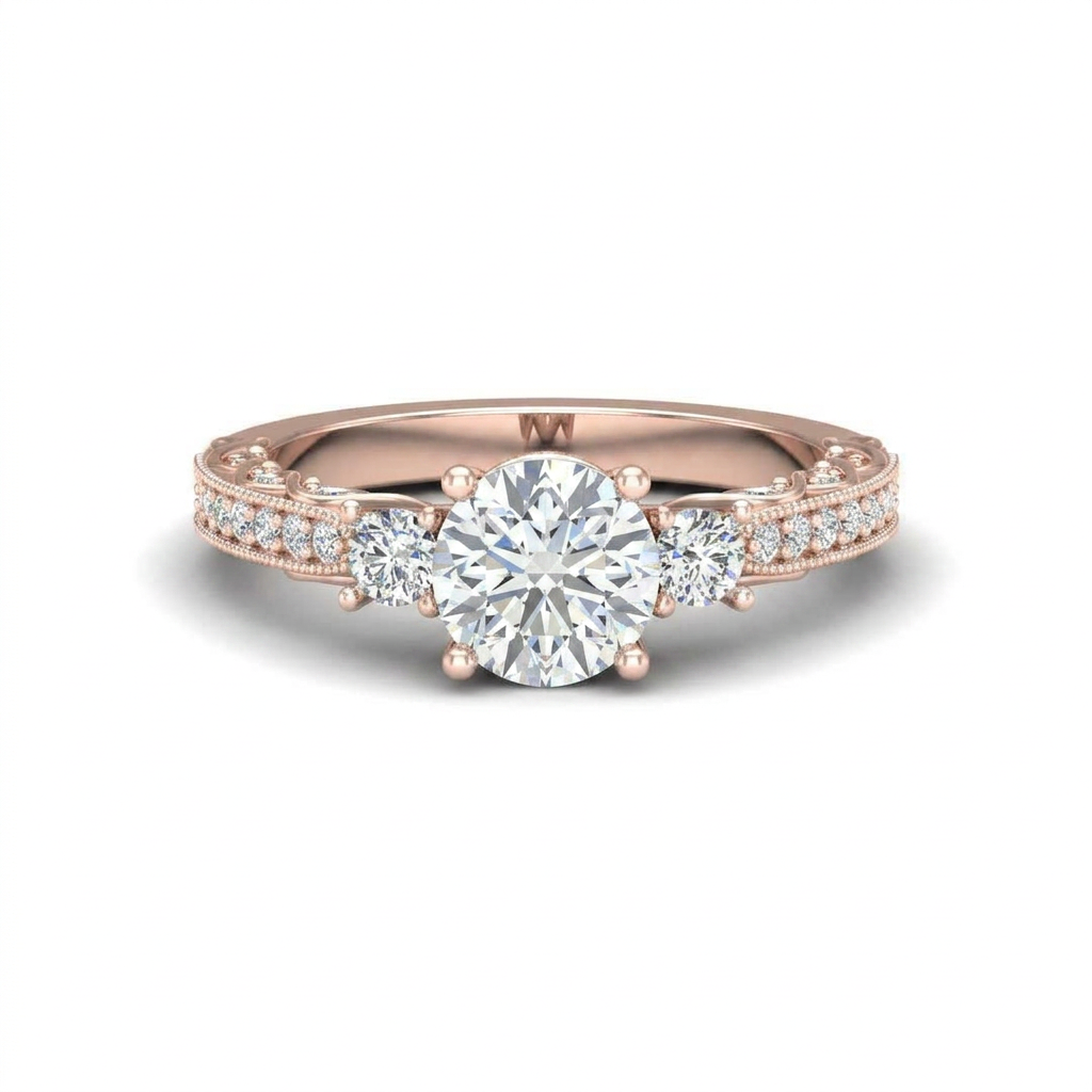 rose-gold round