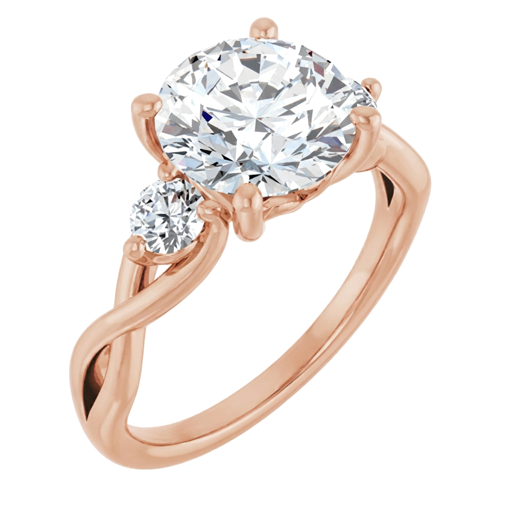 rose-gold round