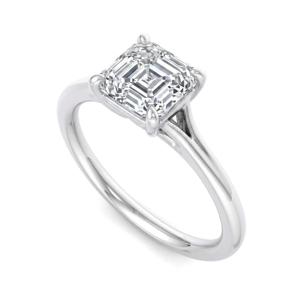Aria Split Band Solitaire Engagement Ring