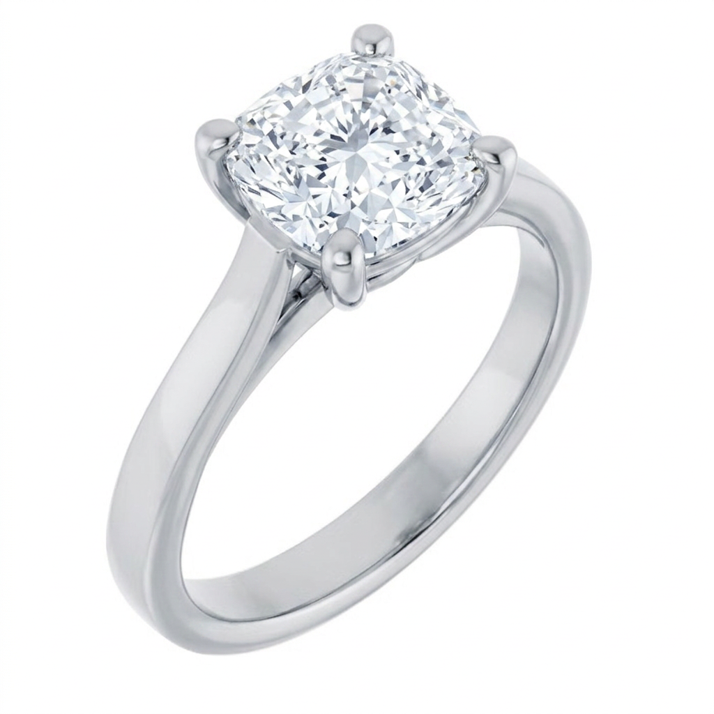 white-gold cushion