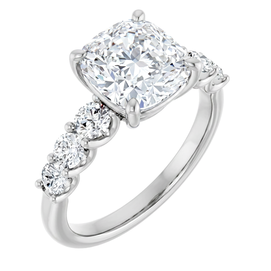 white-gold cushion (angle 1)
