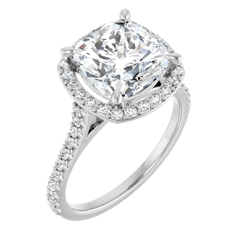 white-gold cushion (angle 1)