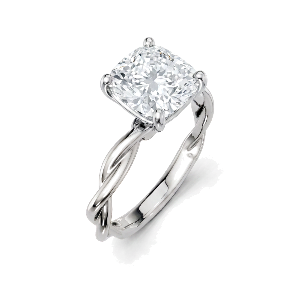 white-gold cushion (angle 1)