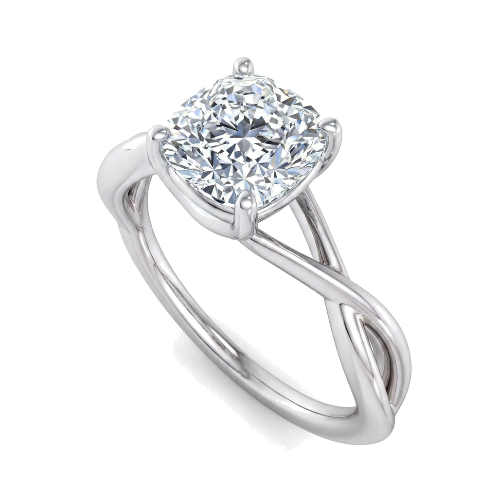 white-gold cushion (angle 1)