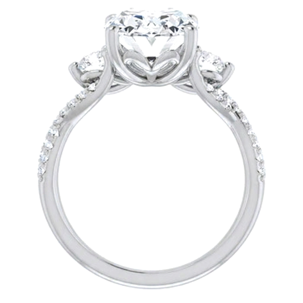 white-gold cushion