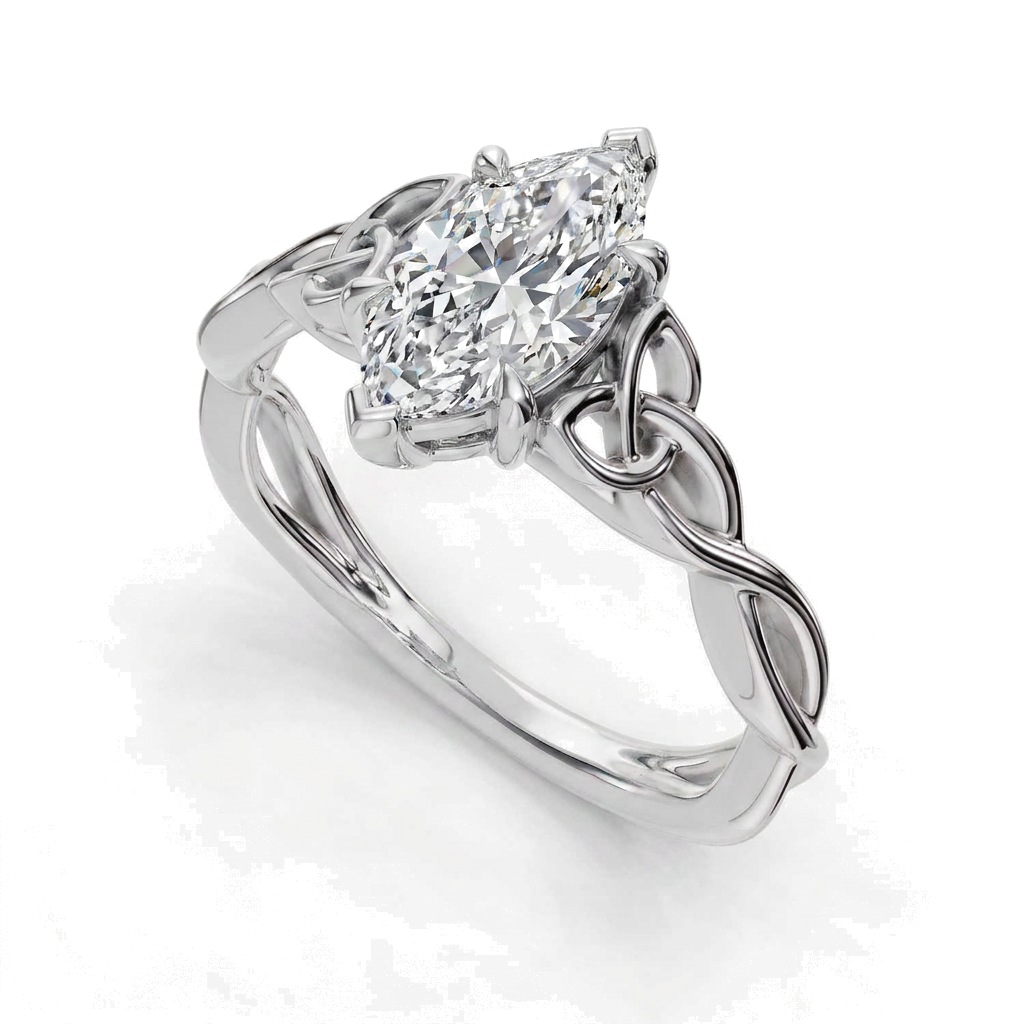 white-gold marquise