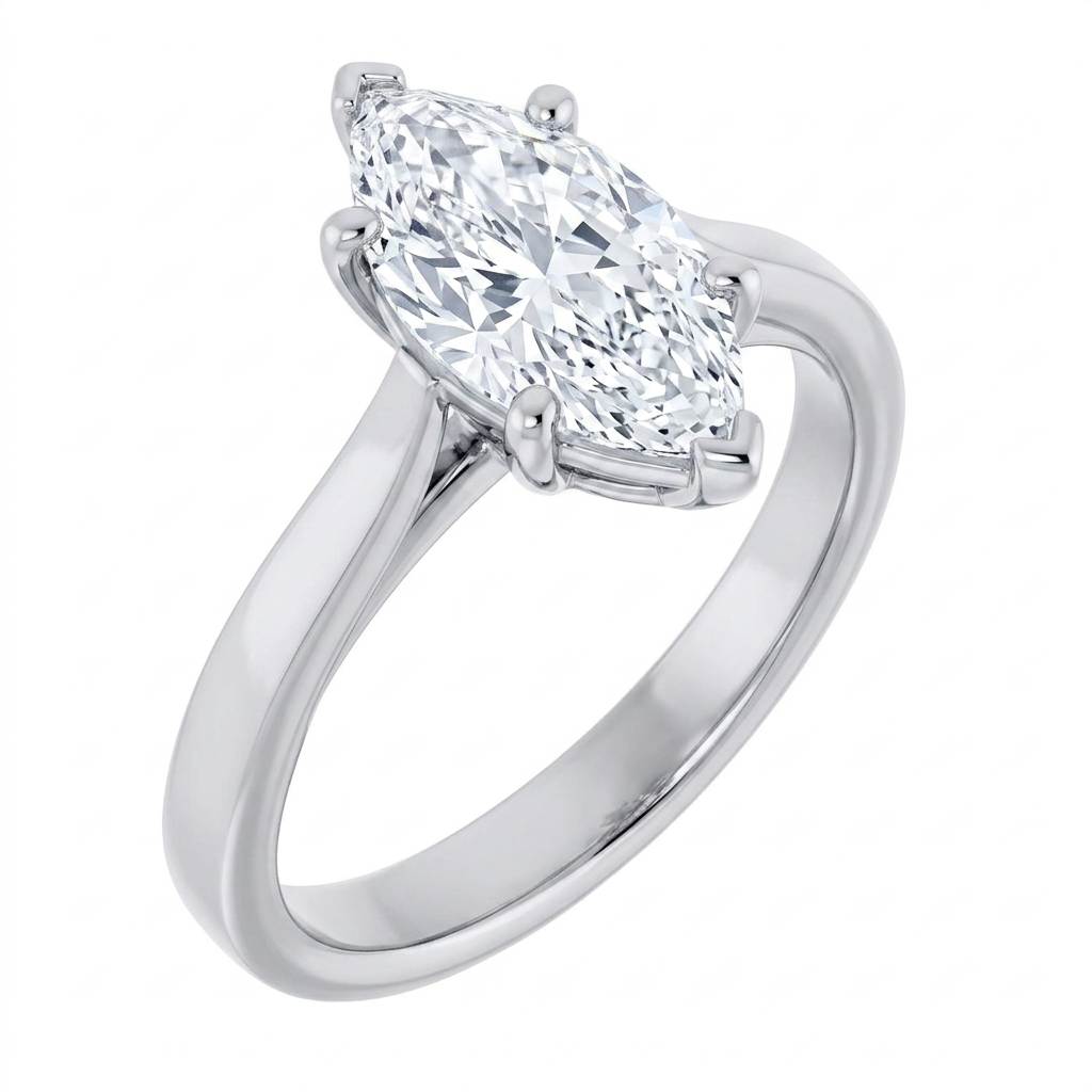 white-gold marquise