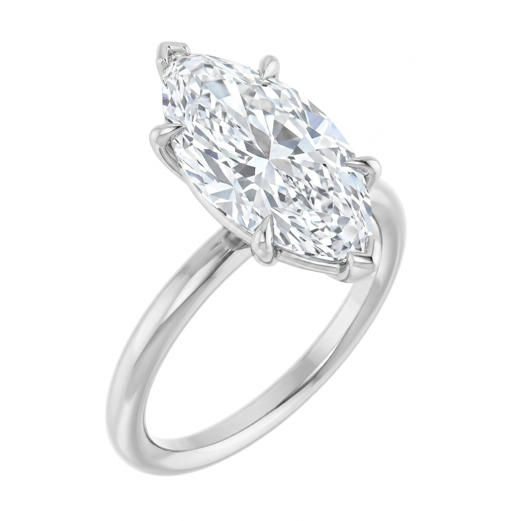white-gold marquise