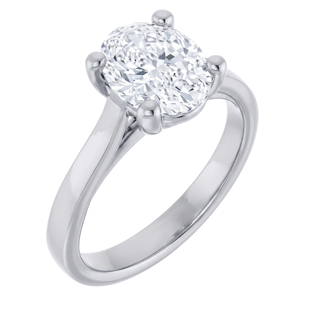 white-gold oval