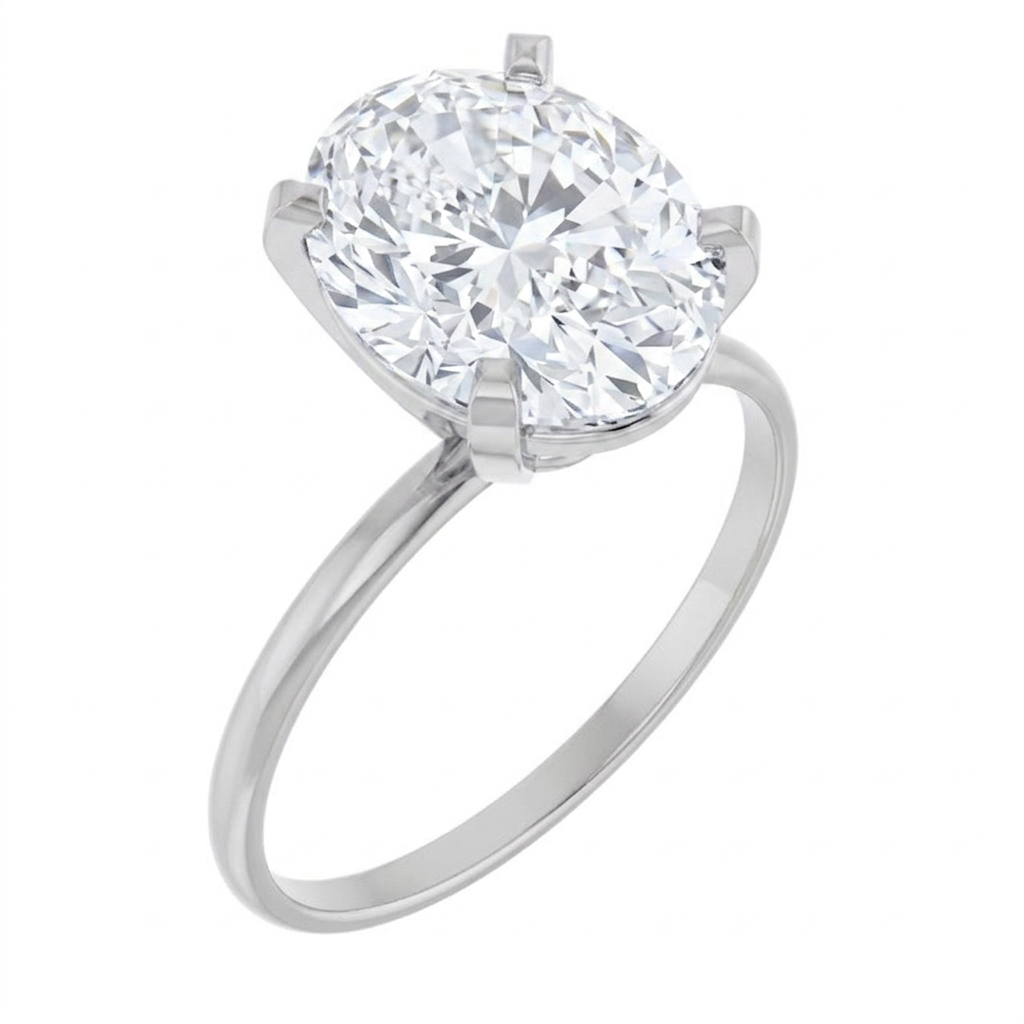 white-gold oval